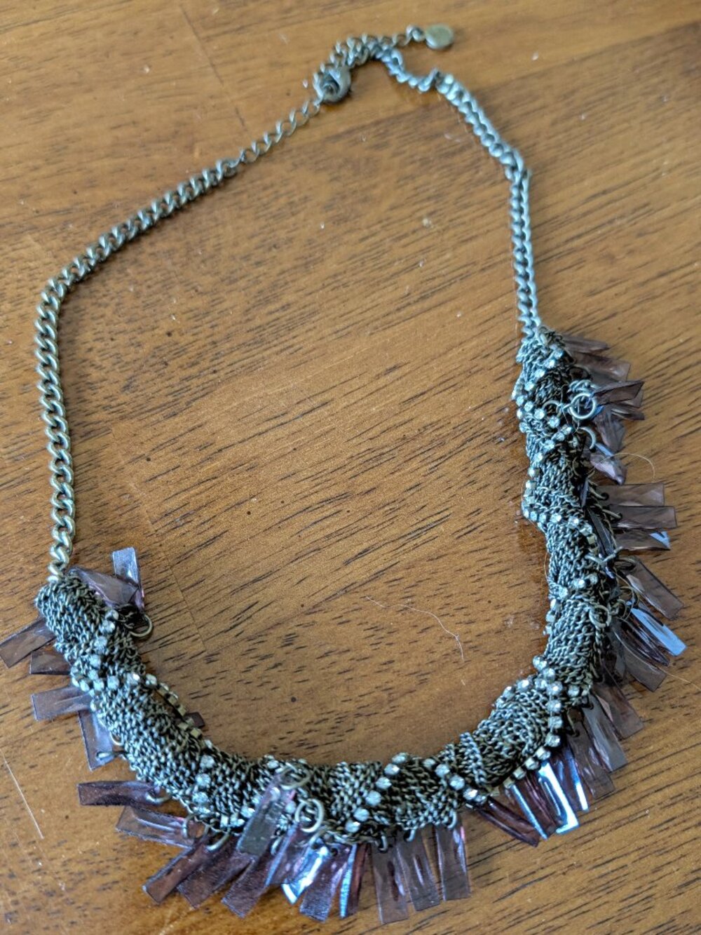 Silver & Purple Necklace